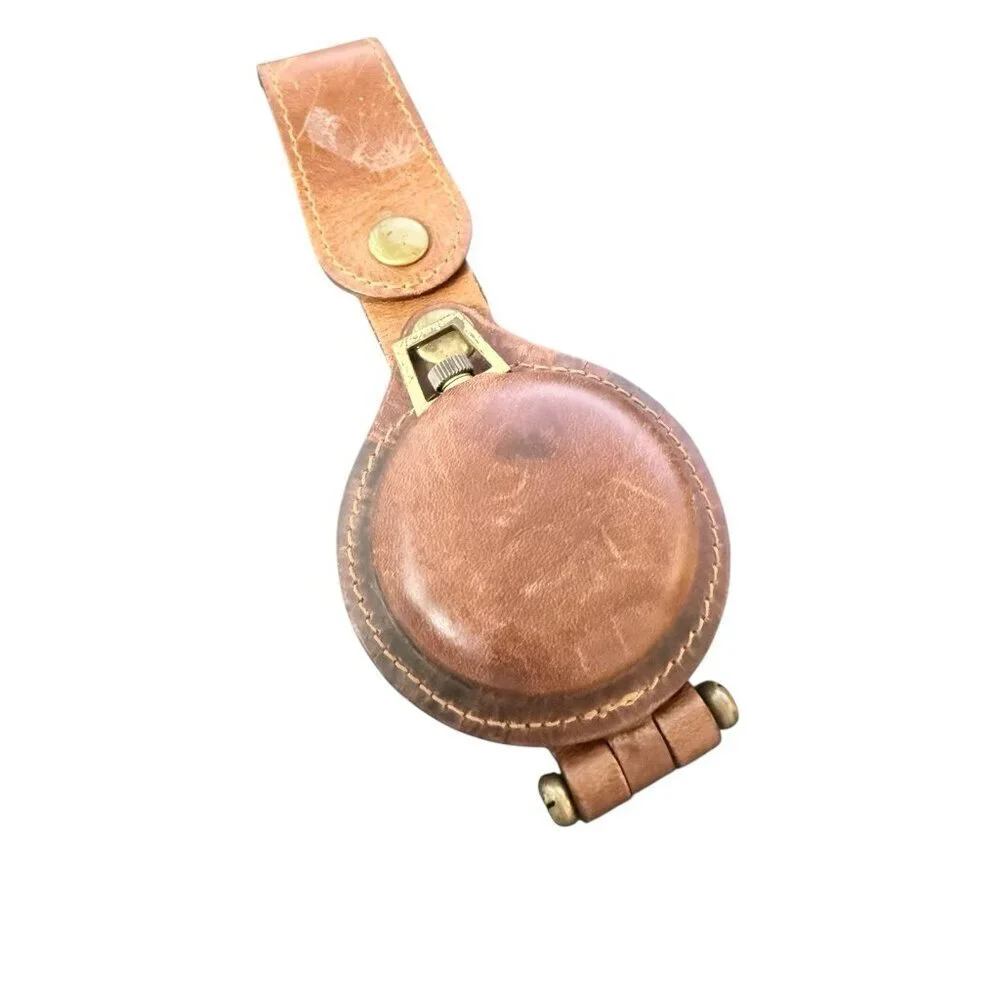 Phillip Crowe Majesti Co. Men’s Pocket Watch With Brown Leather Carrying Case